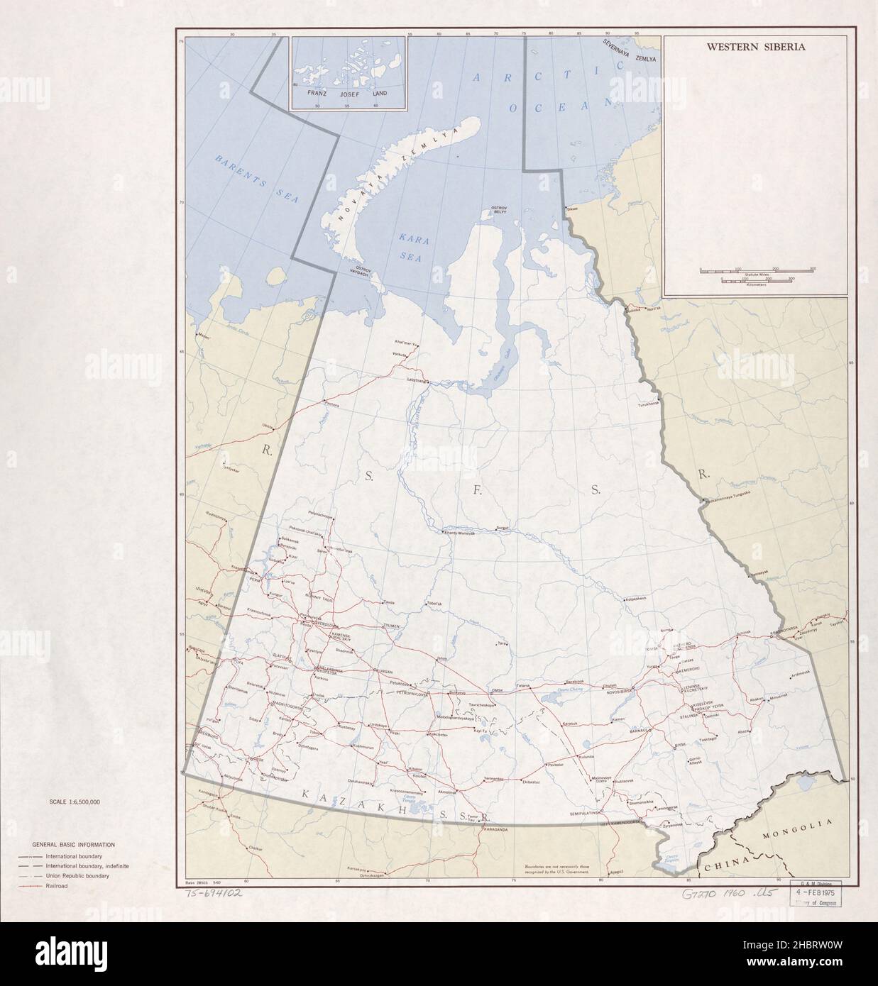 1960 mapa de siberia occidental fotografías e imágenes de alta