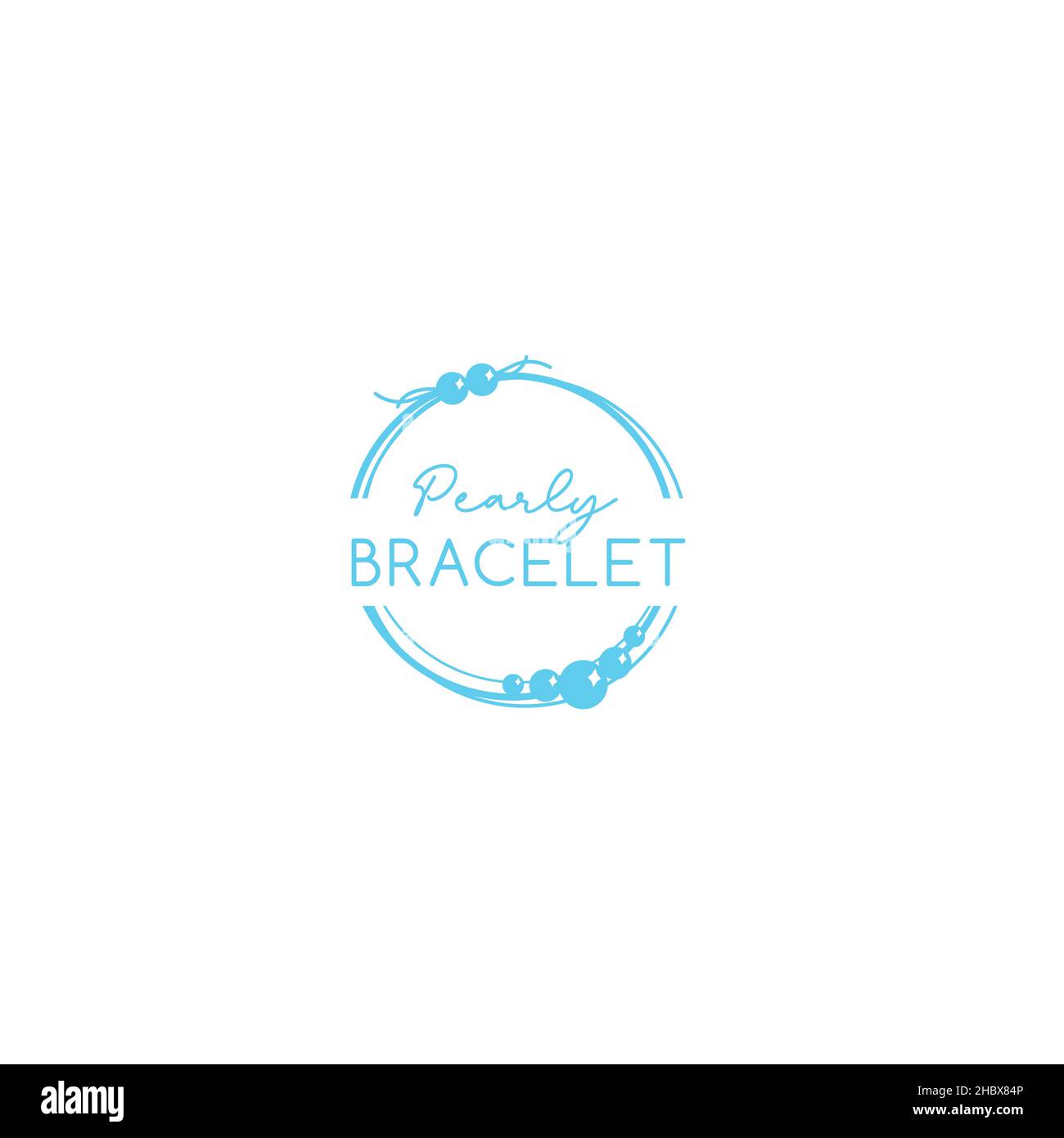 Diseño de logotipo de PULSERA con diseño de nácar sencillo y plano  minimalista Imagen Vector de stock - Alamy