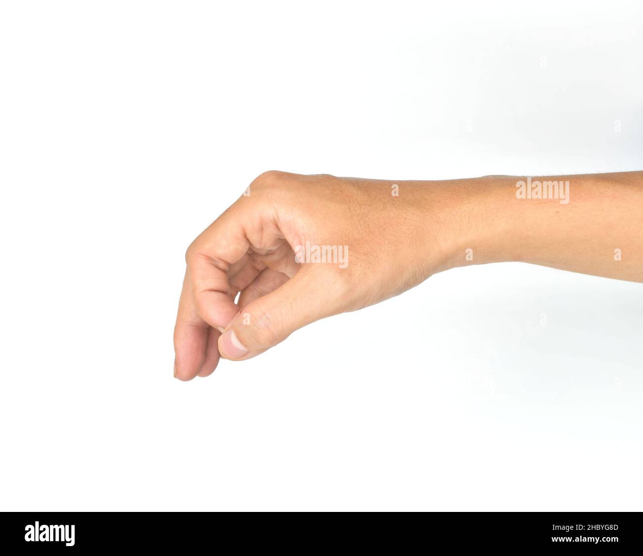 Mano del joven asiático. Concepto de salud de las manos, ejercicio o rehabilitación. Foto de stock