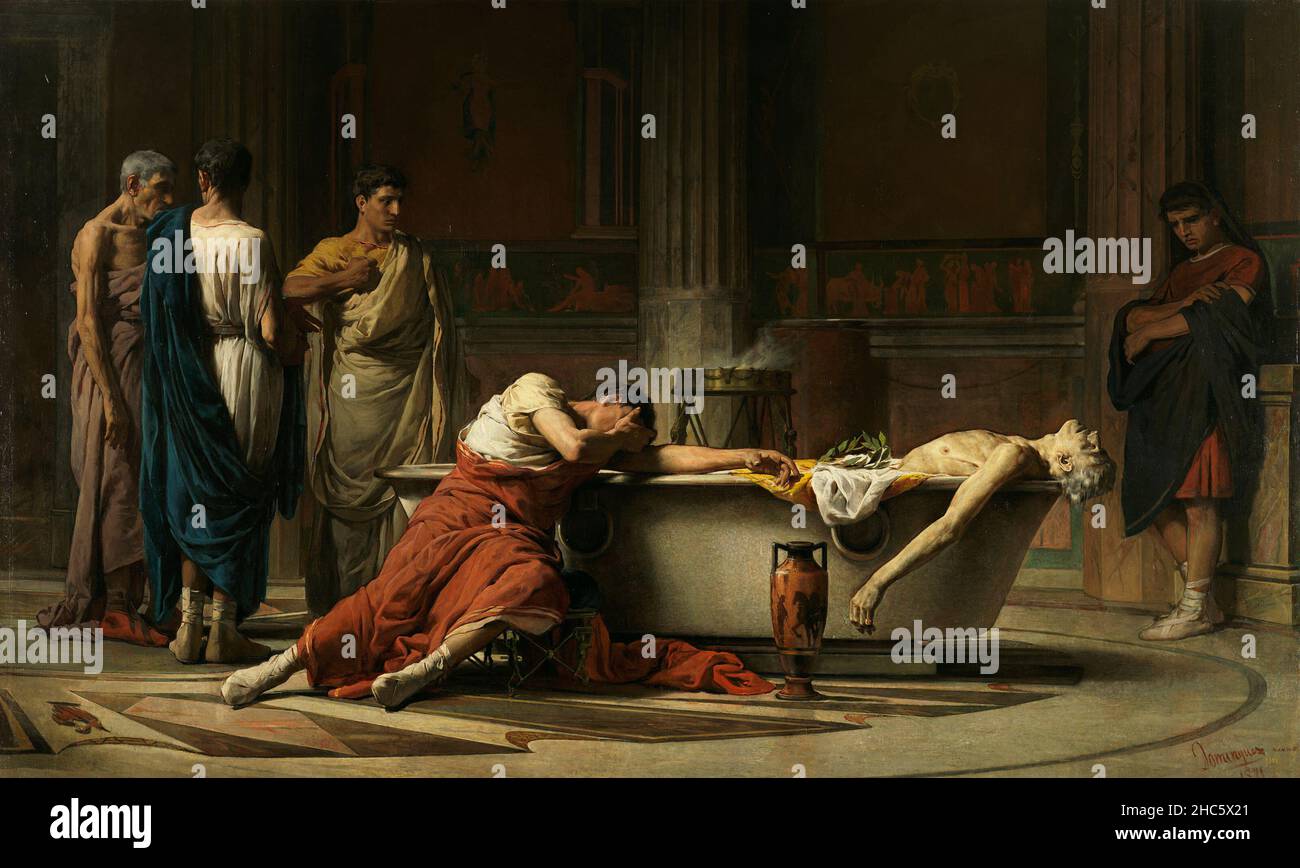 La muerte de Seneca , pintura de Manuel Dominguez Sánchez Fotografía de