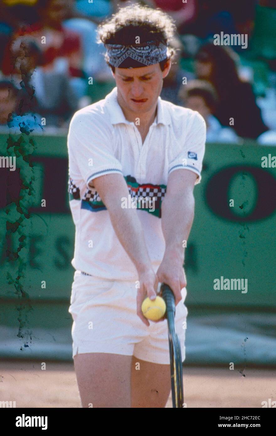El tenista americano John McEnroe, 1987 Foto de stock