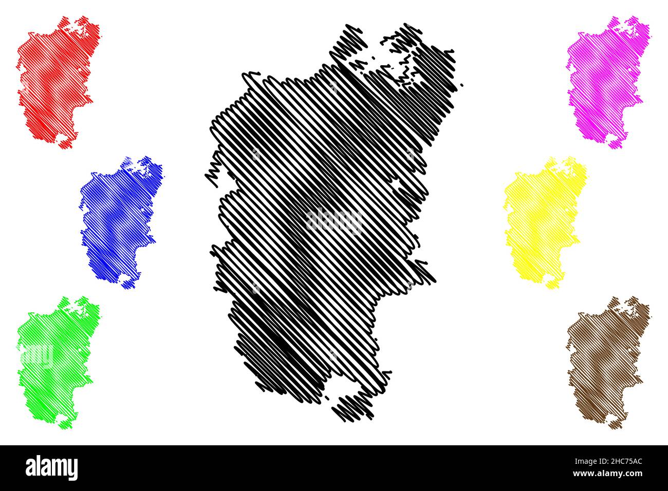 Distrito de Panchmahal (Estado de Gujarat, República de la India) mapa