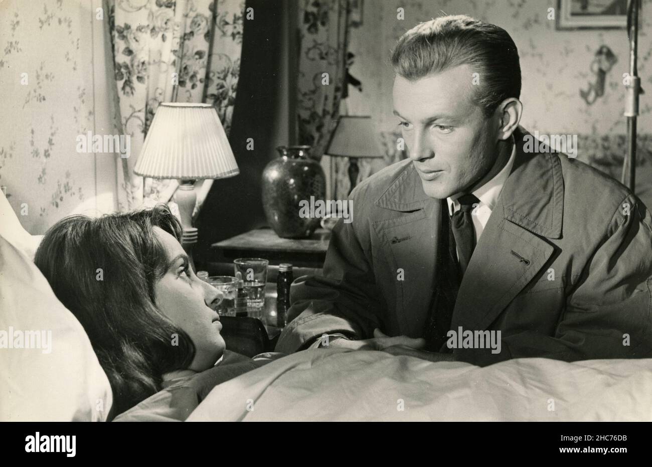 Actor francés Jacques Sernas en la película Amarti è il Mio Peccato (Loing you is my Sin), Italia 1954 Foto de stock