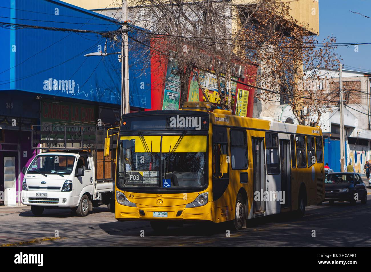 Santiago, Chile Agosto 2021 Un Transantiago, o Red Metropolitana de