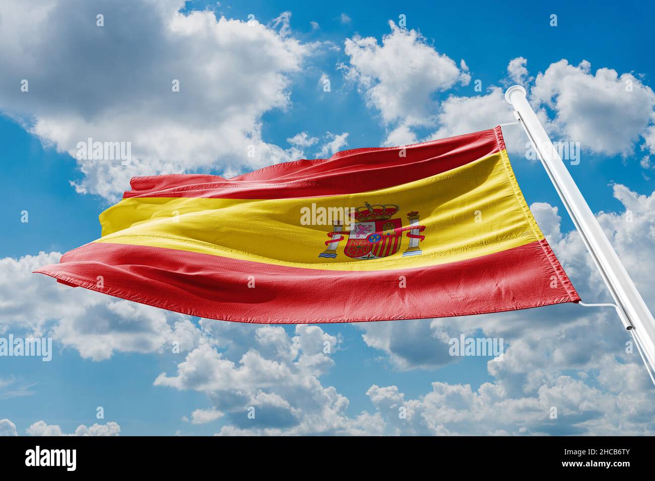 Bandera de España La bandera de España, tal como se define en la Constitución de 1978, Foto de stock