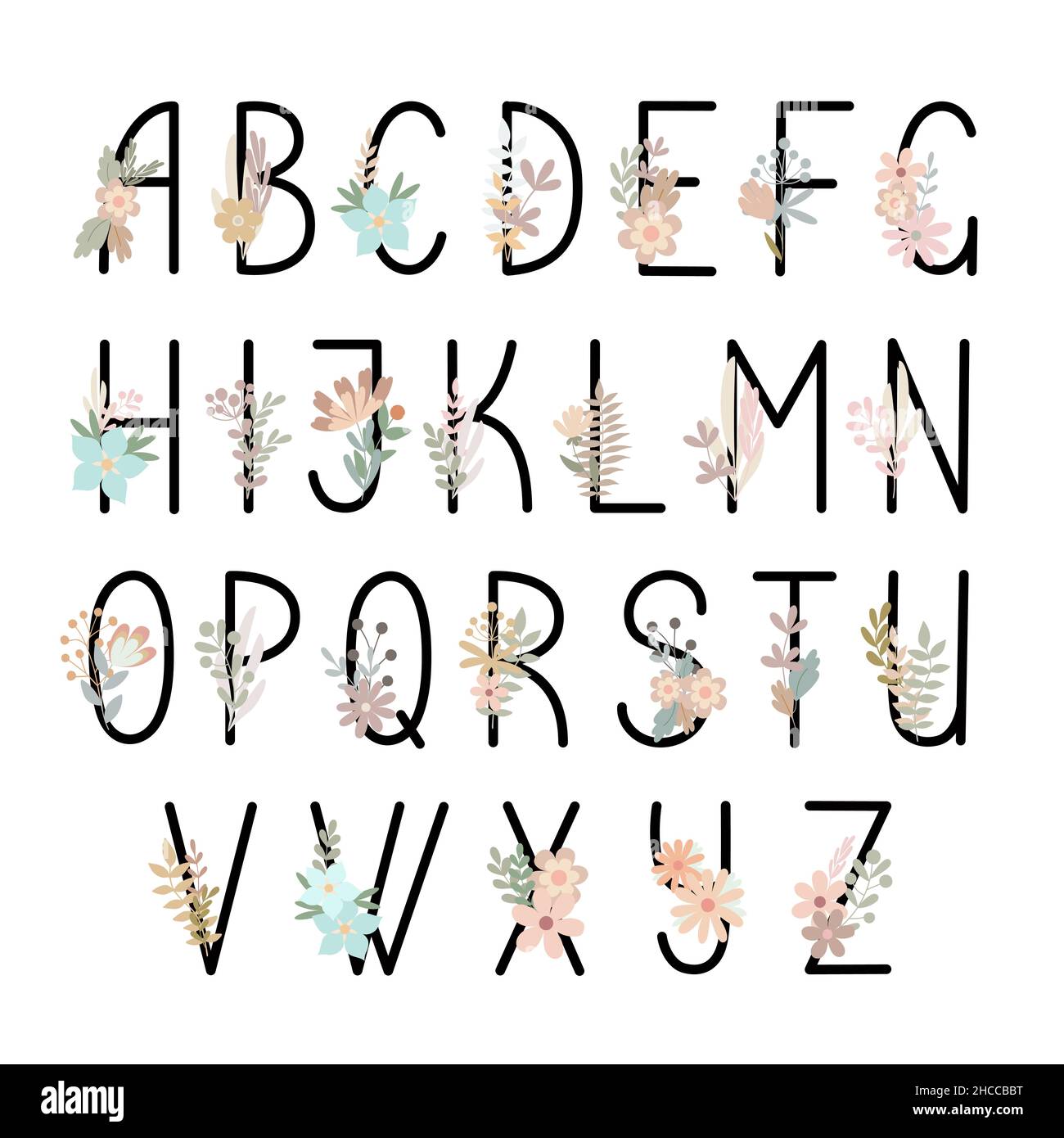 Letras decorativas  Letras de monograma, Tipos de letras