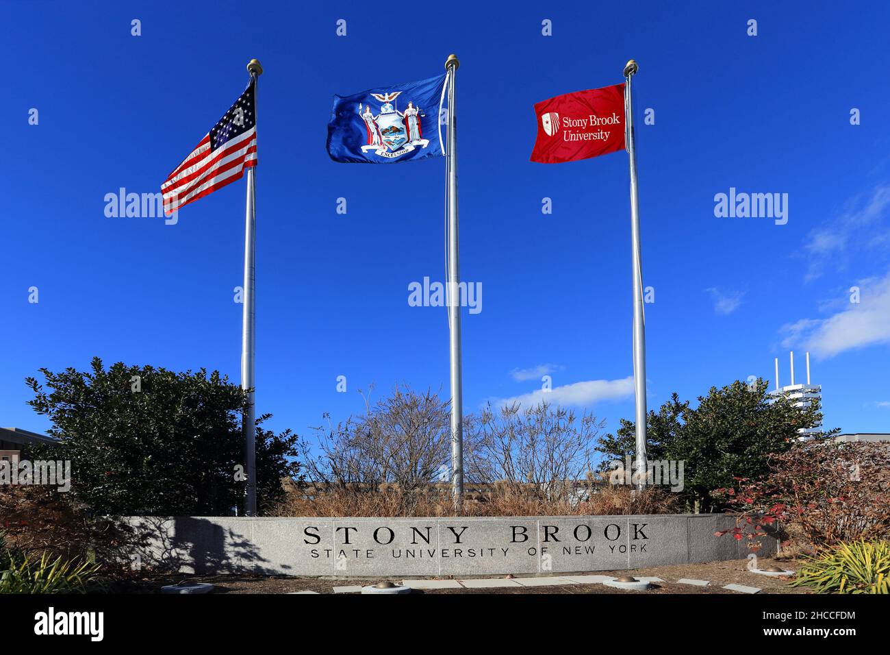Stony Brook University Long Island Nueva York Foto de stock