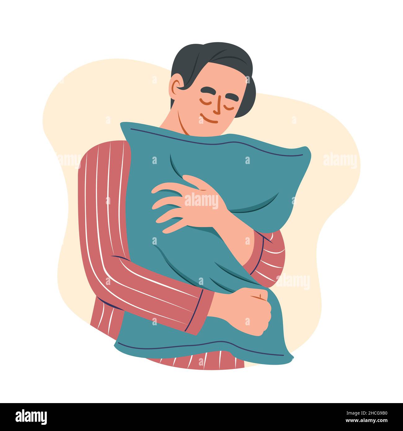 Duermo abrazando la almohada sales