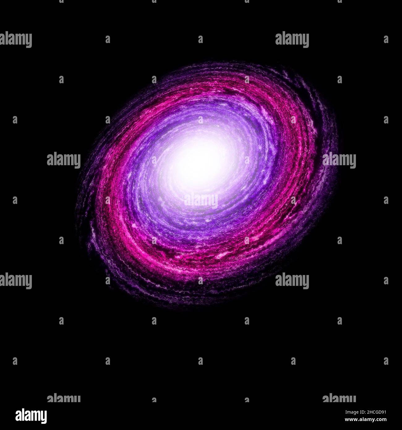 Astrofotografía nebulosa roja púrpura luz negra - nebulosa de estrellas de color hiper espacial Foto de stock