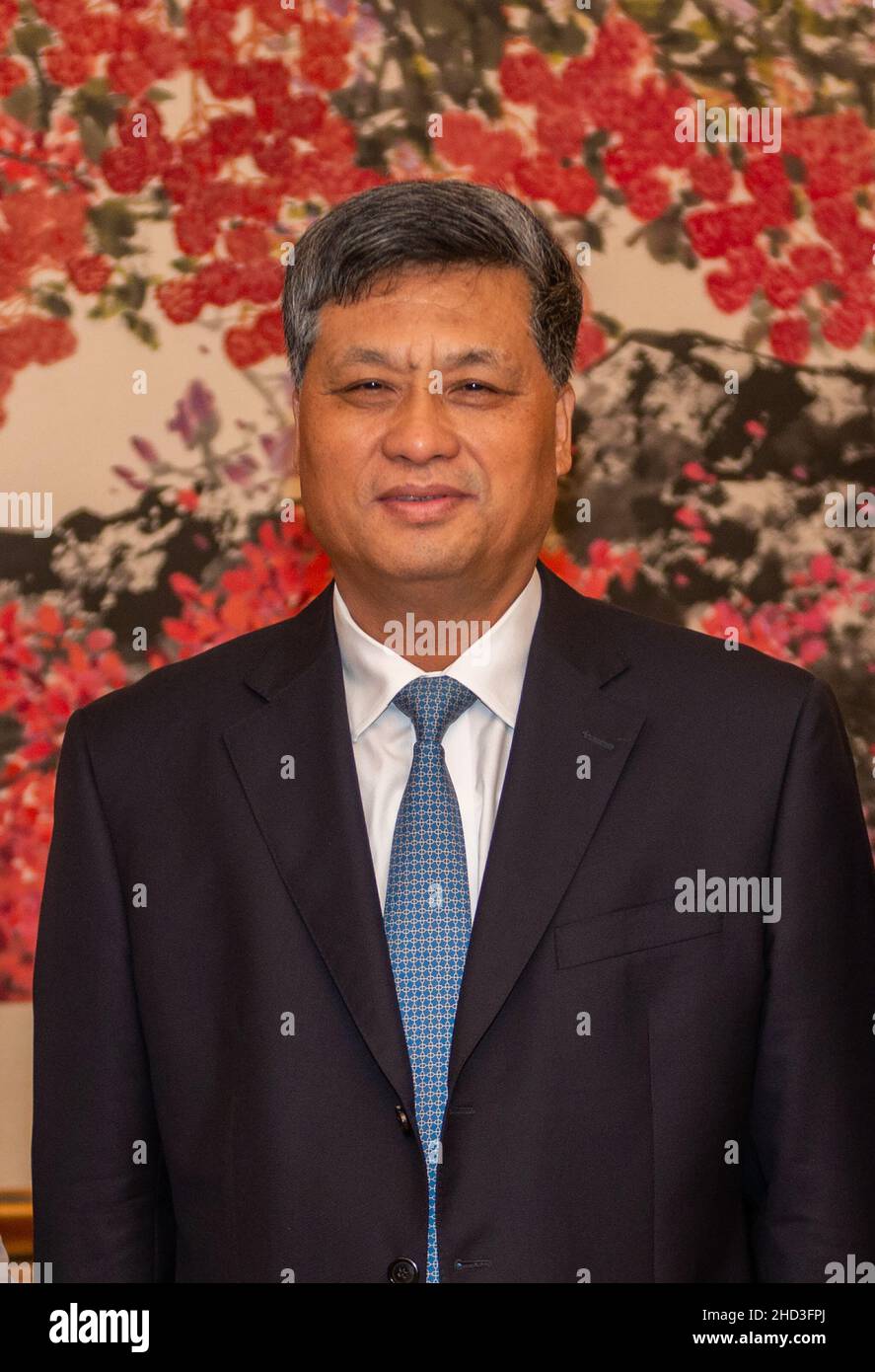 Ma Xingrui, secretaria del Comité Provincial de la CPC Guangdong y secretaria del Comité Municipal del Partido de Shenzhen en Shenzhen en 2015. Foto de stock