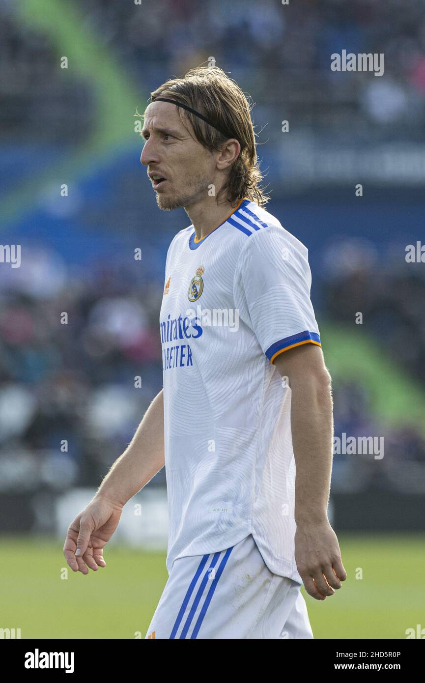 Madrid, España, enero de 2nd 2022: luka Modric (10) durante el partido de  fútbol entre Getafe CF y Real Madrid CF de la Liga Santander en el Coliseo  Alfonso Pérez Álvaro Medranda/SPP