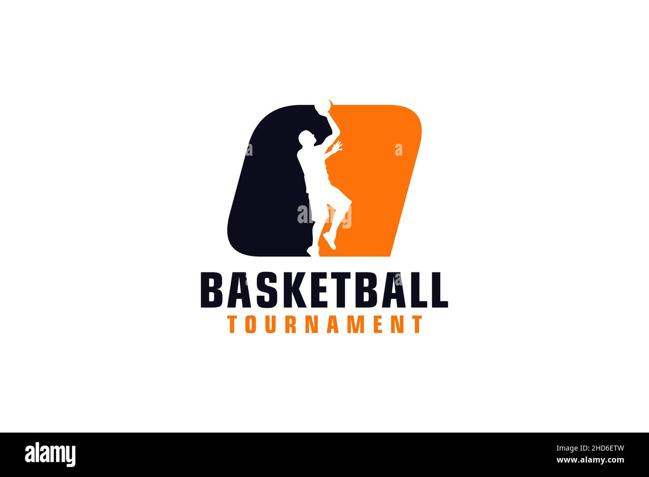 Carta Q con diseño de logotipo de baloncesto. Elementos de plantilla de diseño vectorial para Sport Team o Corporate. Ilustración del Vector