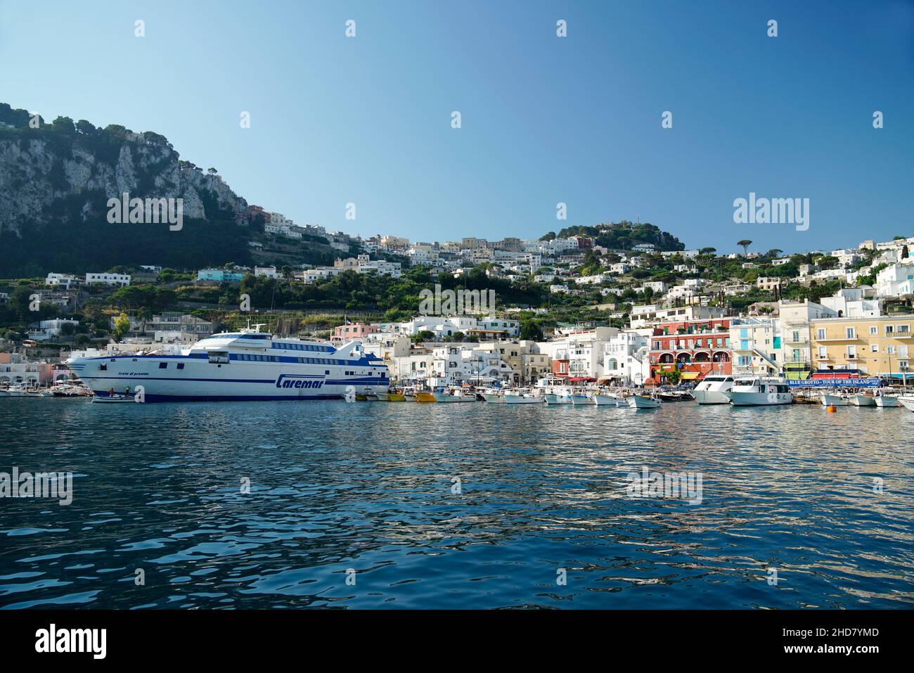 Puerto de Capri, Porto di Capri, Campania, Italia Foto de stock