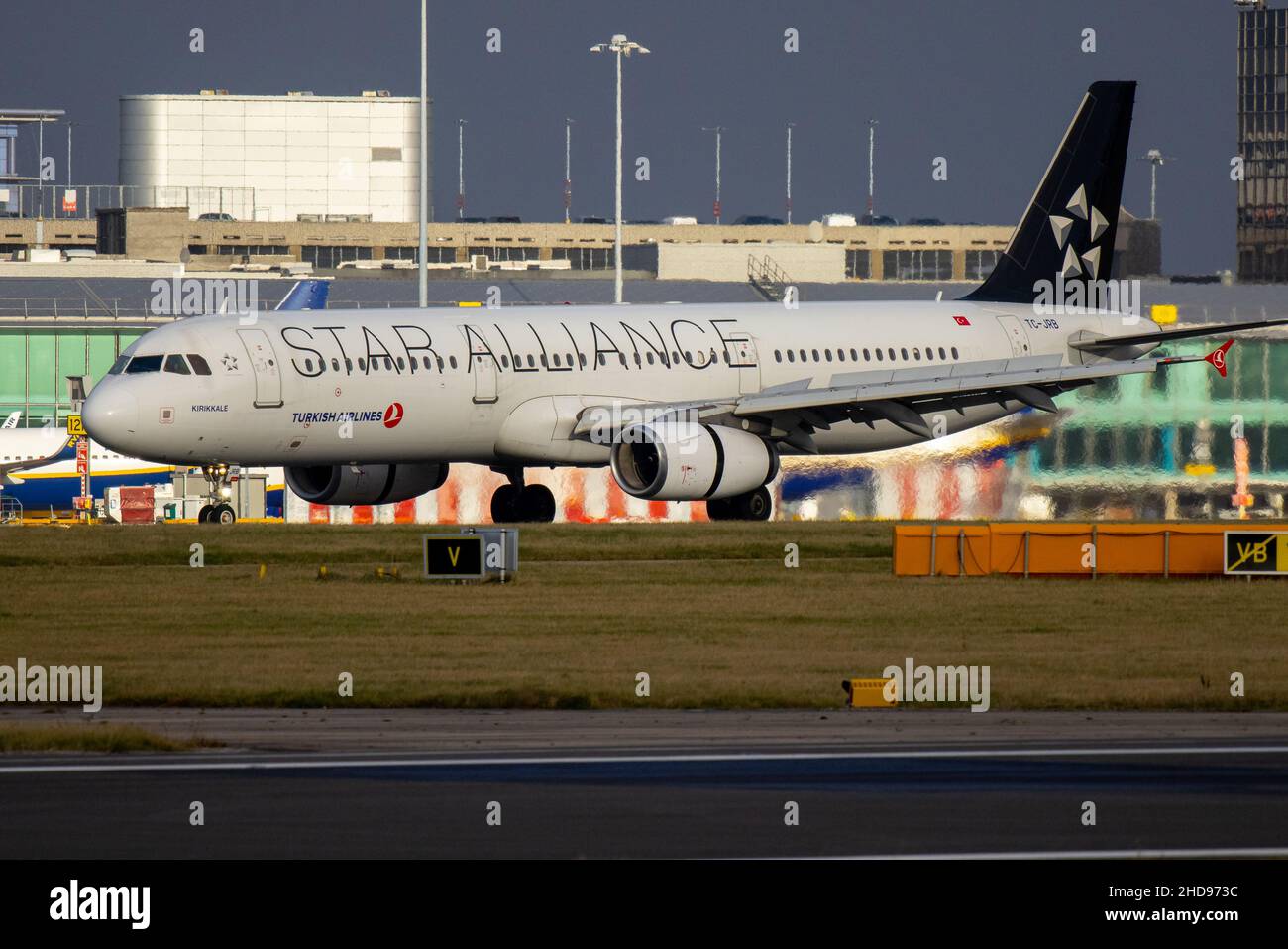 Turkish Airlines Star Alliance Foto de stock