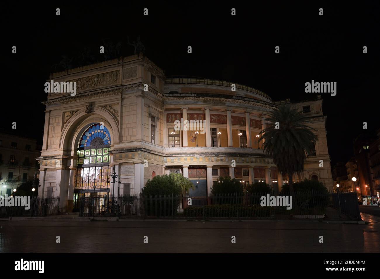 Teatro Politeama, Palermo, Sizilien, Italien Foto de stock