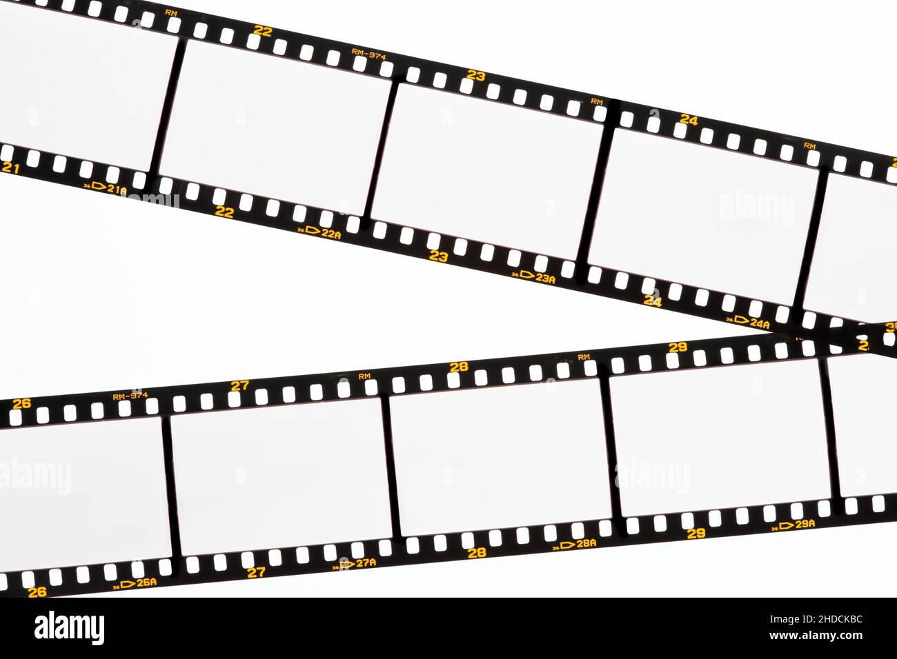 Filmstreifen, Diastreifen, leer, ohne Motivo, Grafik, Ilustración, 35mm, película, Foto de stock