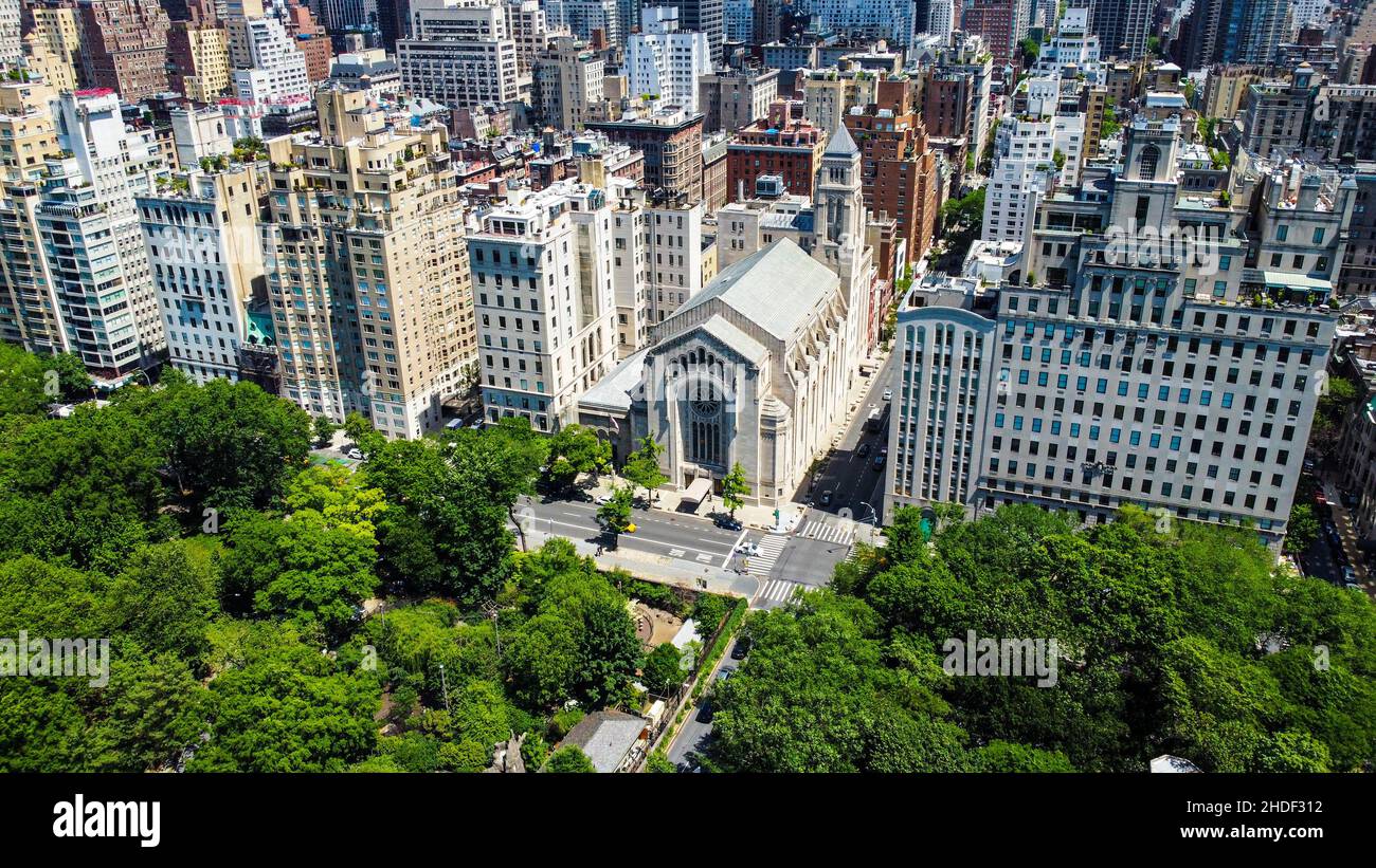 Templo Emanu-La Sinagoga de Reforma, 5th avenue, Manhattan, Nueva York Foto de stock