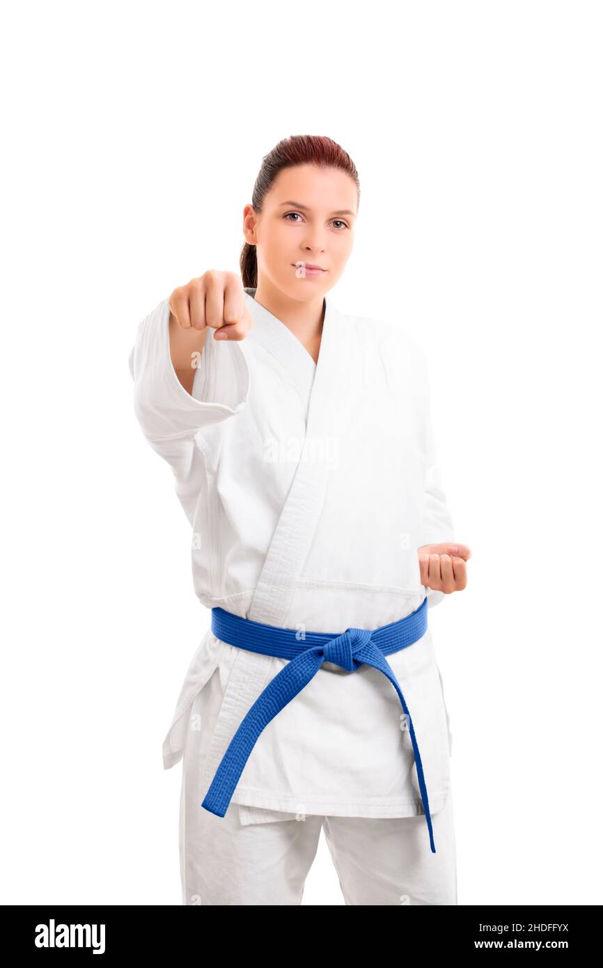 Girls karate Imágenes recortadas de stock - Alamy