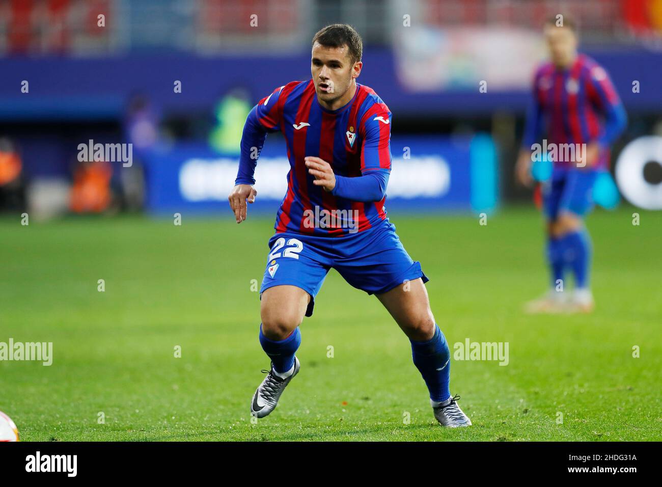 Ager Aketxe (Eibar), 5 DE ENERO de 2022 - Fútbol / Fútbol : partido español 'Copa del Rey' entre SD Eibar 1-2 RCD Mallorca en el Estadio Municipal de Ipurua en Eibar, España. (Foto de Mutsu Kawamori/AFLO) Foto de stock