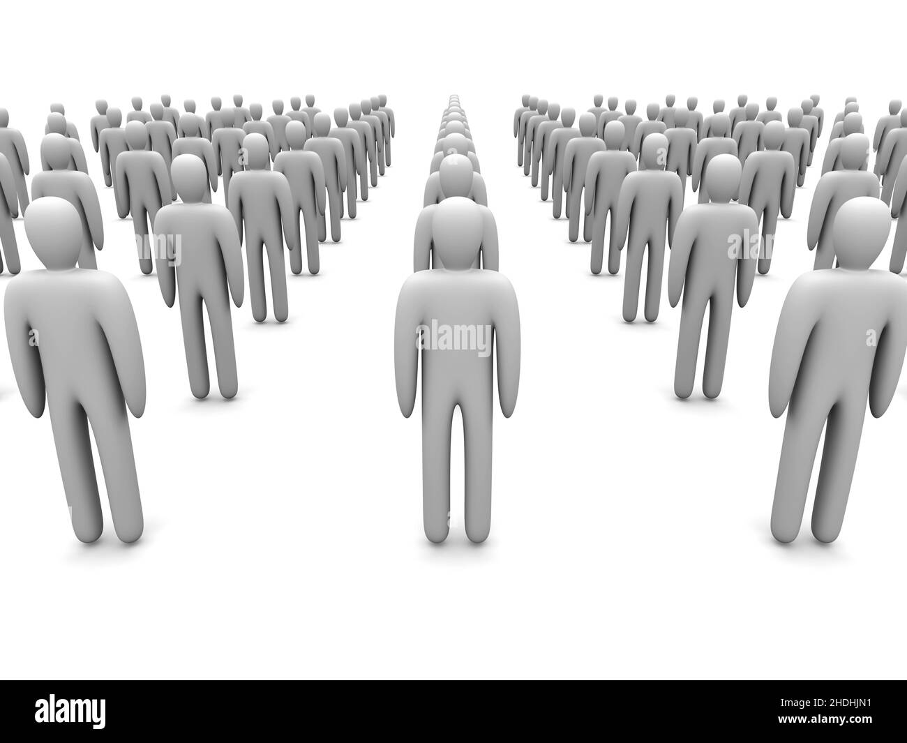 Gente en una fila Imágenes de stock en blanco y negro - Alamy