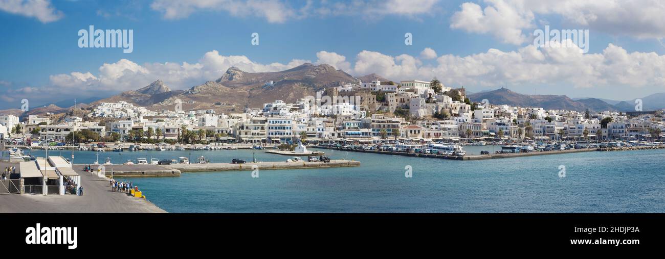 puerto, mar egeo, naxos, puertos, puerto, mar egeo Fotografía de stock -  Alamy