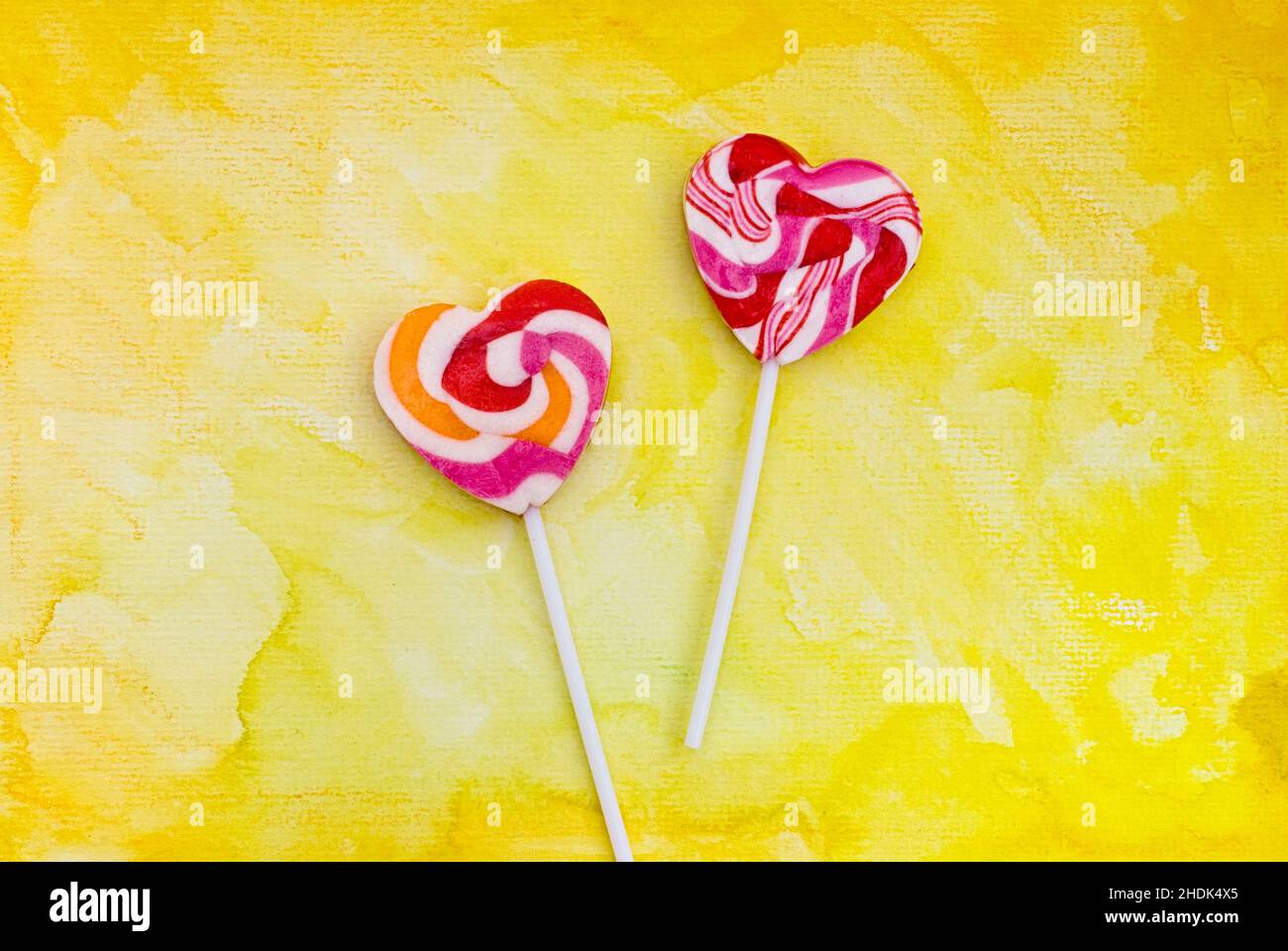 cordate, lollipop, cordates, lollipops Foto de stock