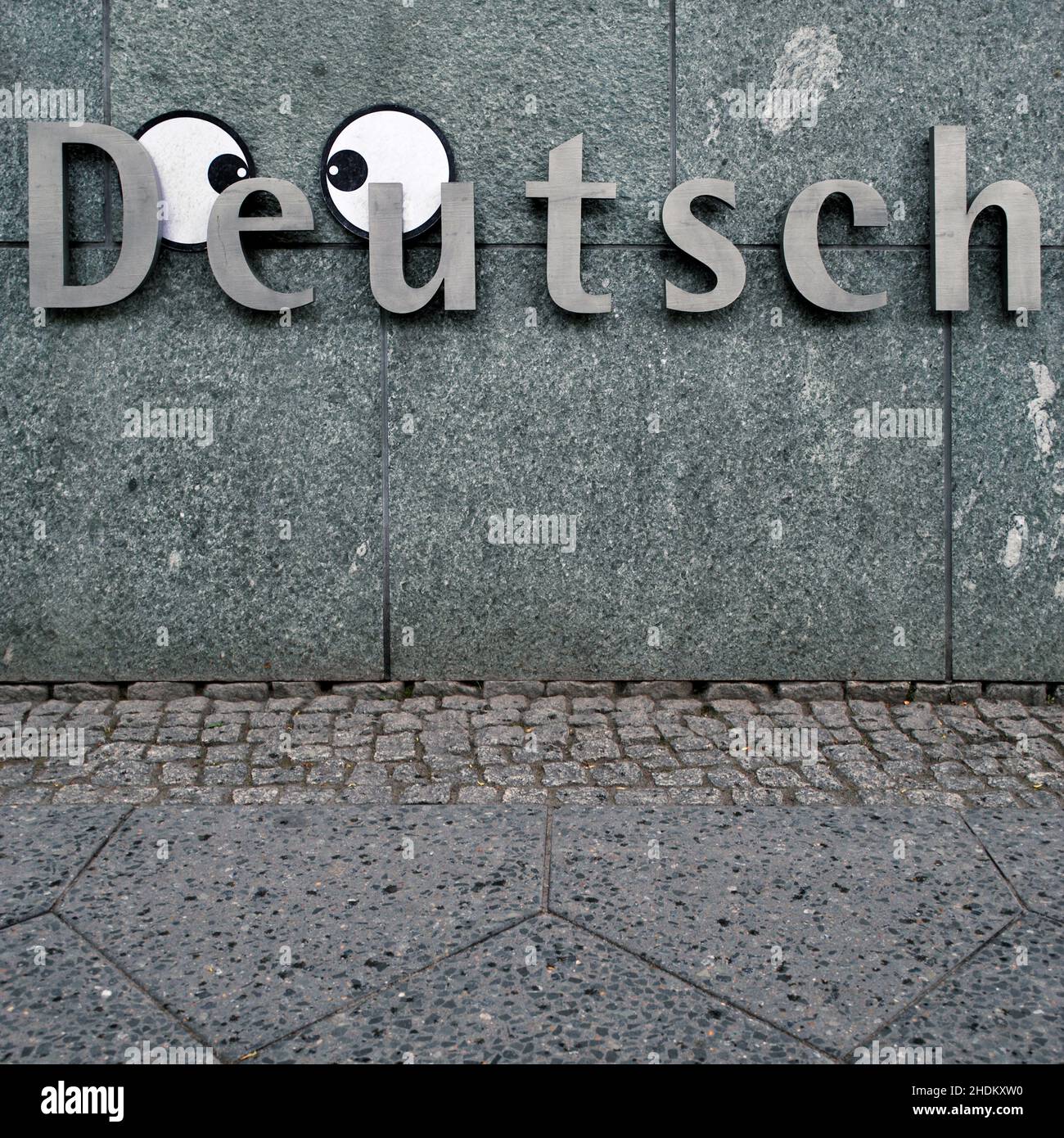 ojos, escritura, cultura alemana, streetart, ojo, culturas alemanas, streetarts Foto de stock