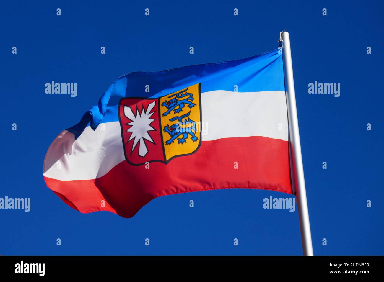 bandera del país, schleswig holstein, banderas del país Foto de stock