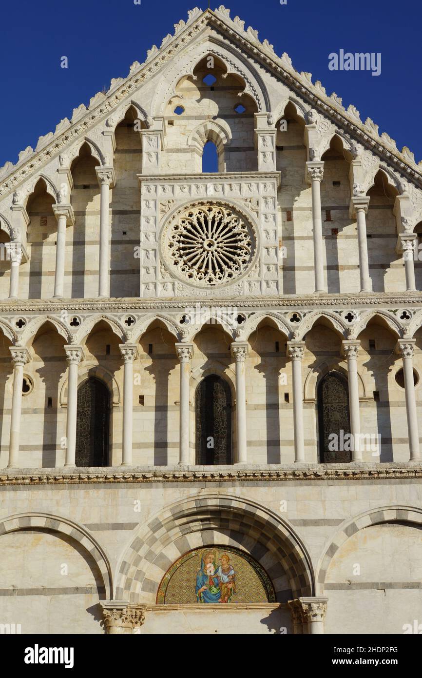 pisa, Basílica de Santa Caterina d'Alessandria, pisas Foto de stock