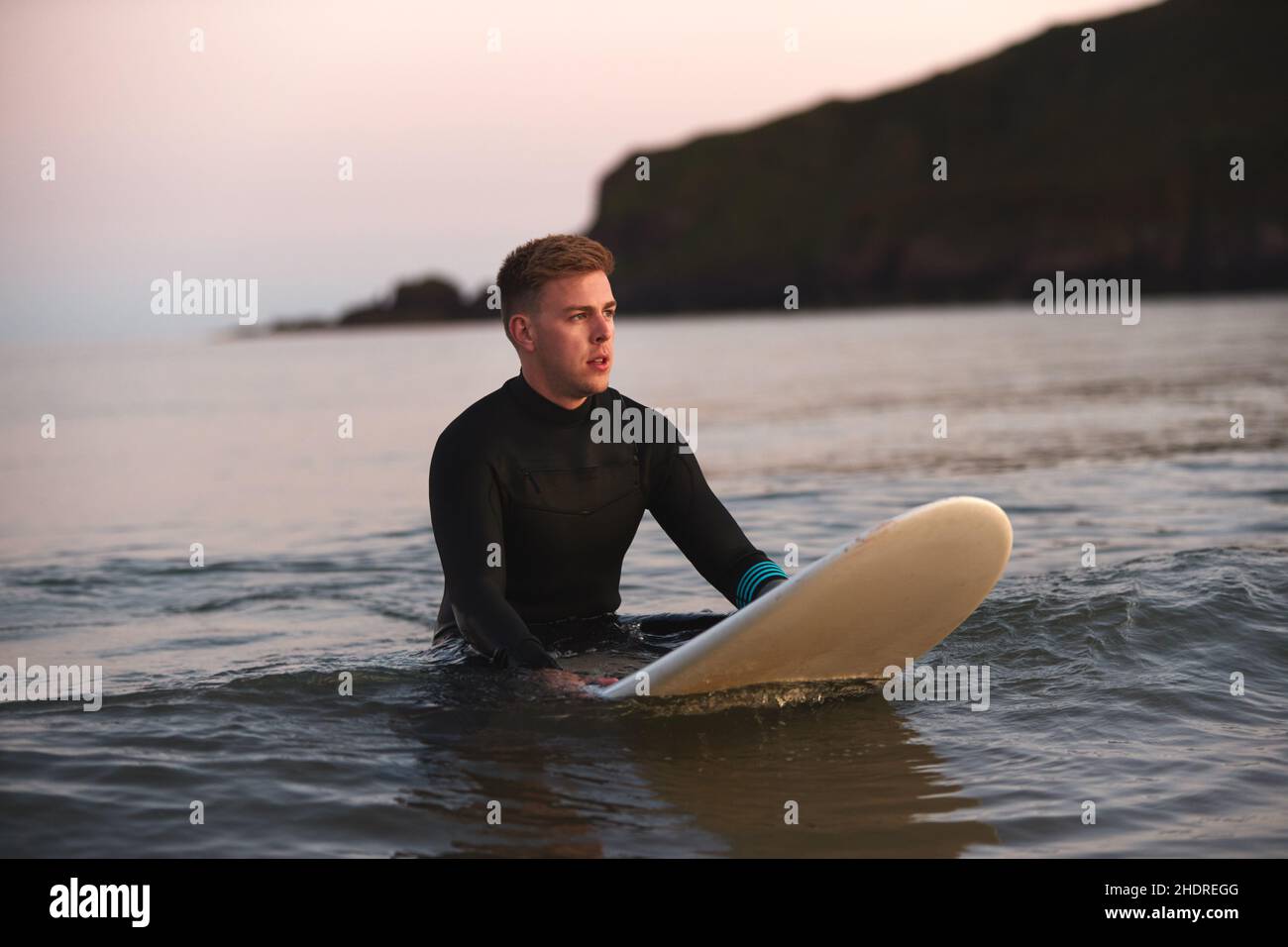 espera, onda, surfista, olas, surfistas Foto de stock