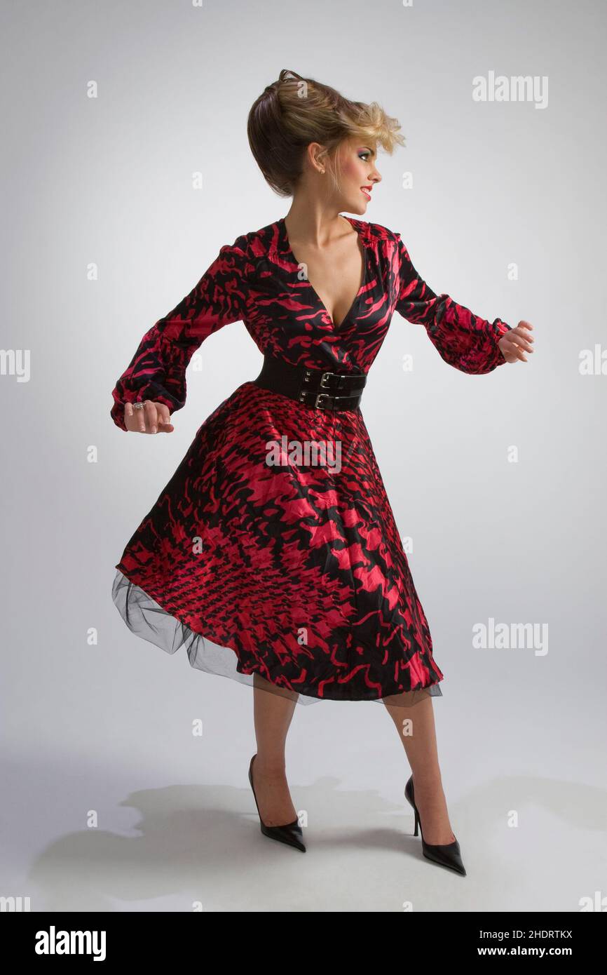 vestido, cincuenta, rockabilly, and roll, vestidos, rockabilies Fotografía de - Alamy