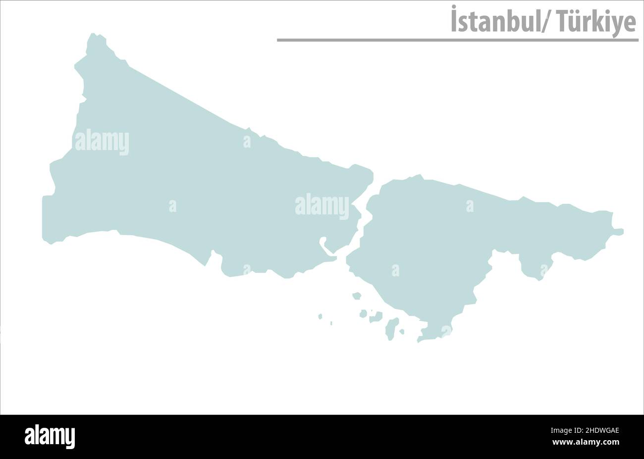Mapa de Estambul - Ilustración del Vector de Turquía Ilustración del Vector