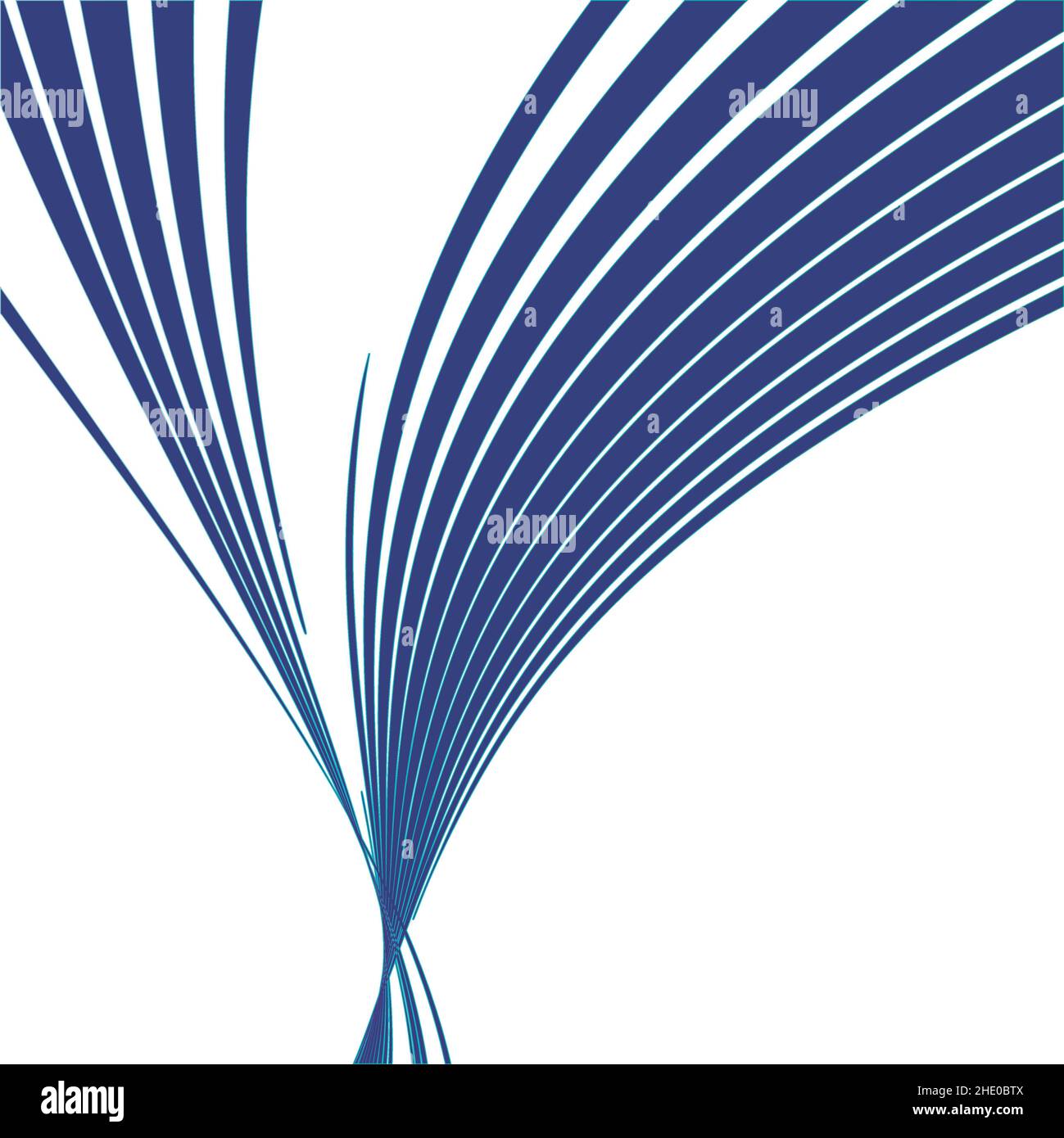 Tecnología azul envuelta abstracta rayas líneas fondo geométrico cuadrado Ilustración del Vector