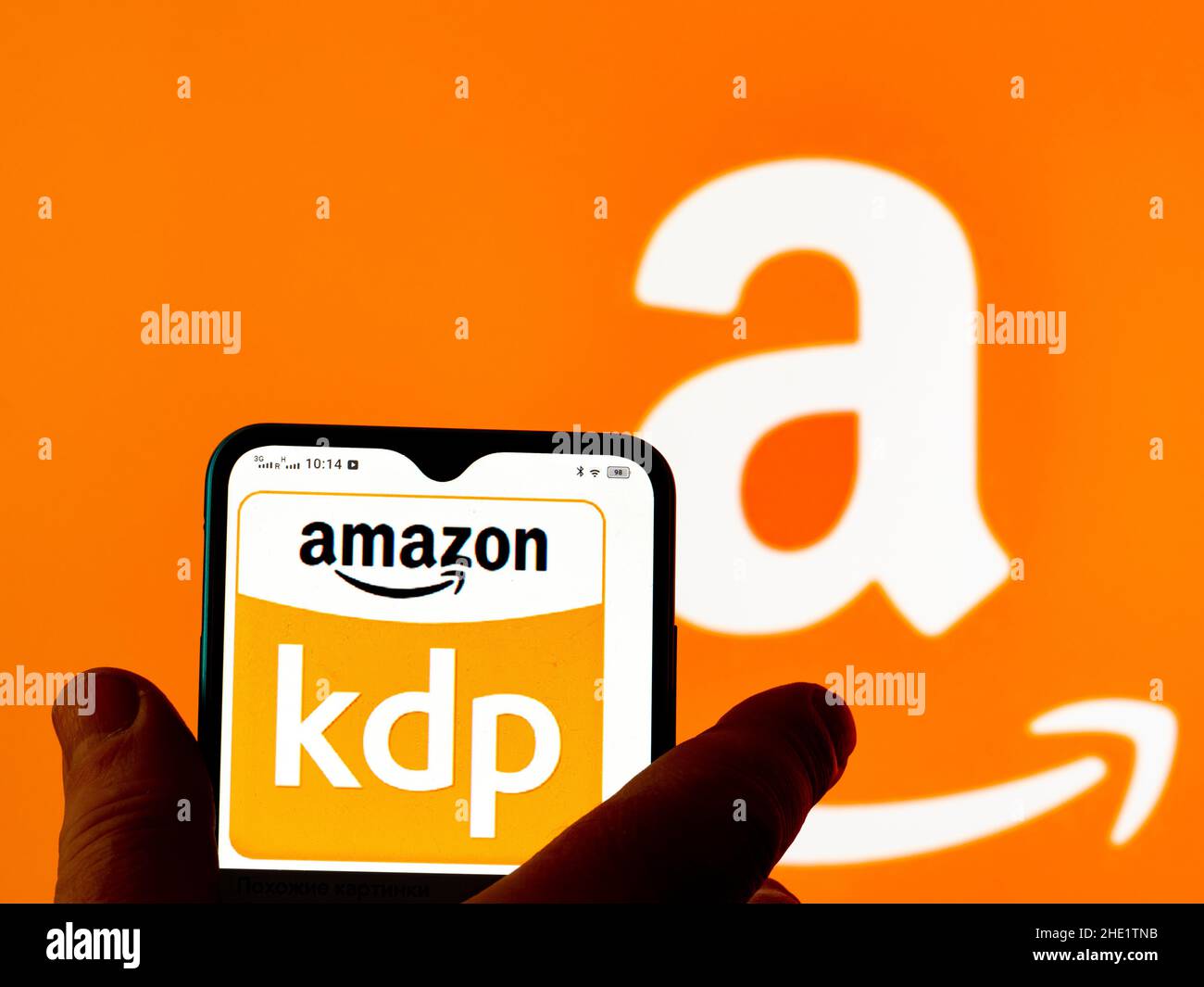 En esta ilustración de la foto, el logotipo de Amazon Kindle Direct