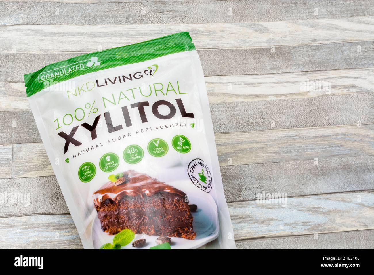 Paquete plástico de la alternativa de azúcar sacarosa natural Xylitol