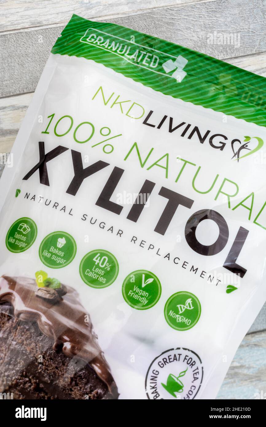 Paquete plástico de la alternativa de azúcar sacarosa natural Xylitol