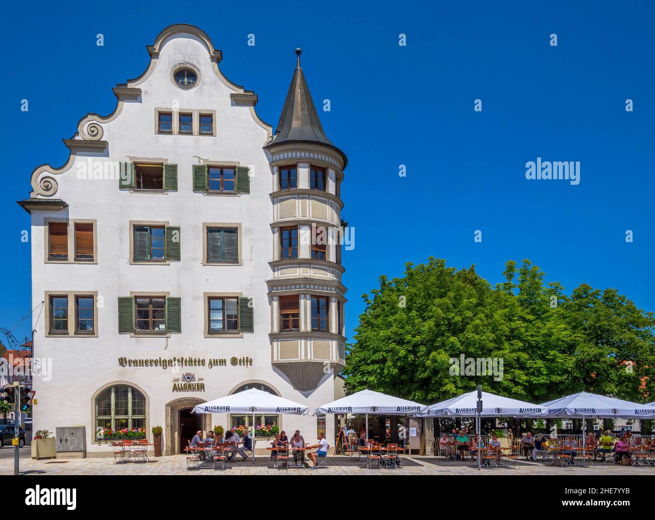 Restaurante zum Stift en Kempten, Allgäu, Baviera, Alemania Foto de stock