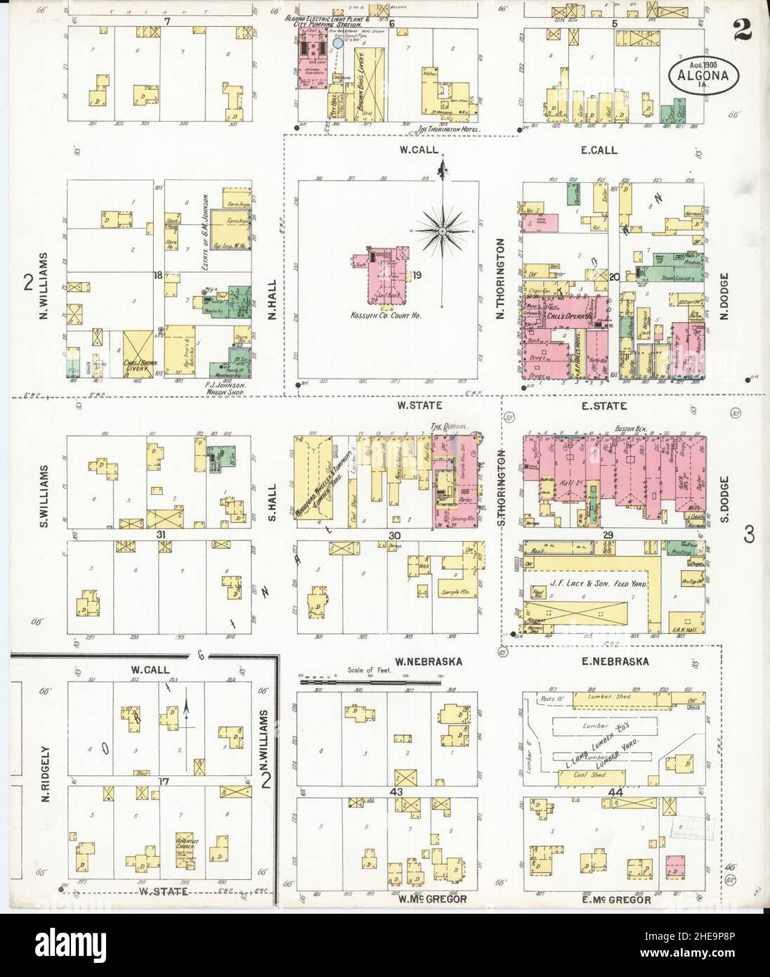 Mapa de algona iowa fotografías e imágenes de alta resolución Alamy