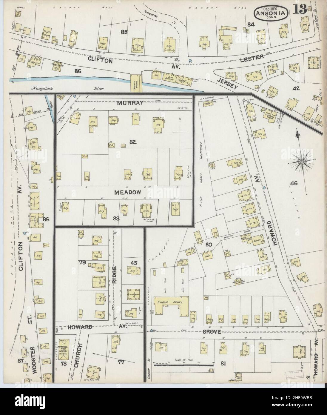 Mapa de ansonia connecticut fotografías e imágenes de alta resolución Alamy