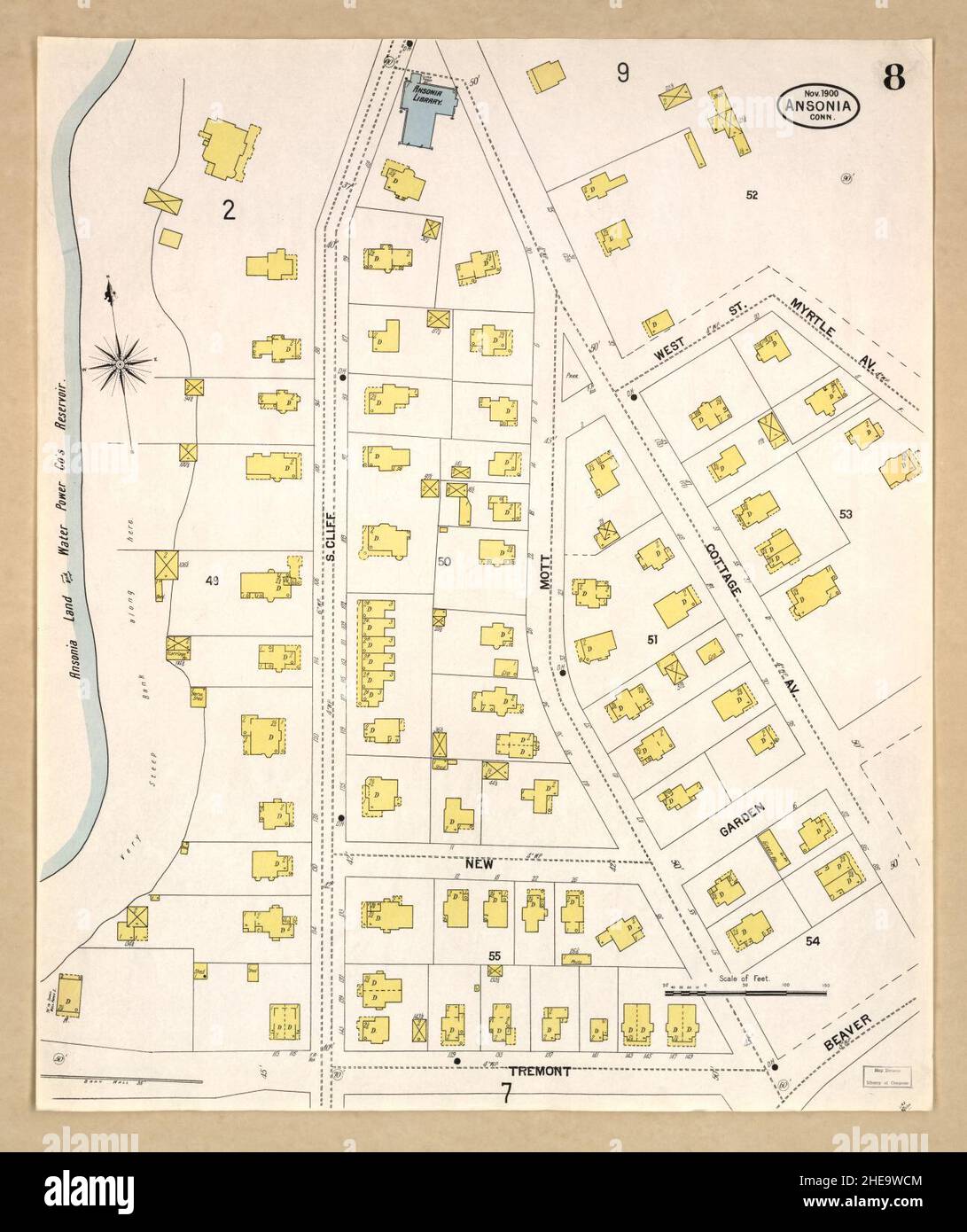 Mapa de ansonia connecticut fotografías e imágenes de alta resolución Alamy