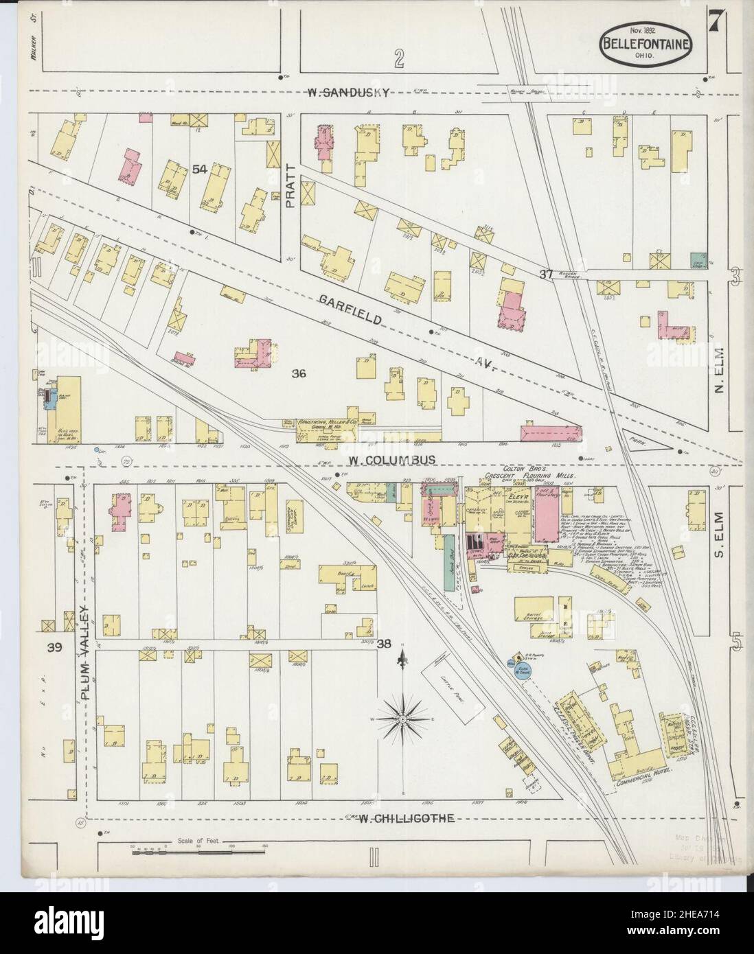 Bellefontaine ohio mapa fotografías e imágenes de alta resolución Alamy