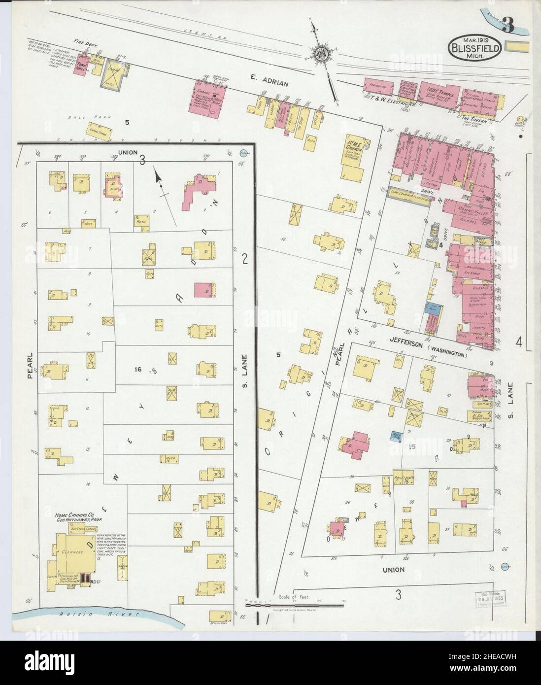 Mappa di blissfield fotografías e imágenes de alta resolución Alamy