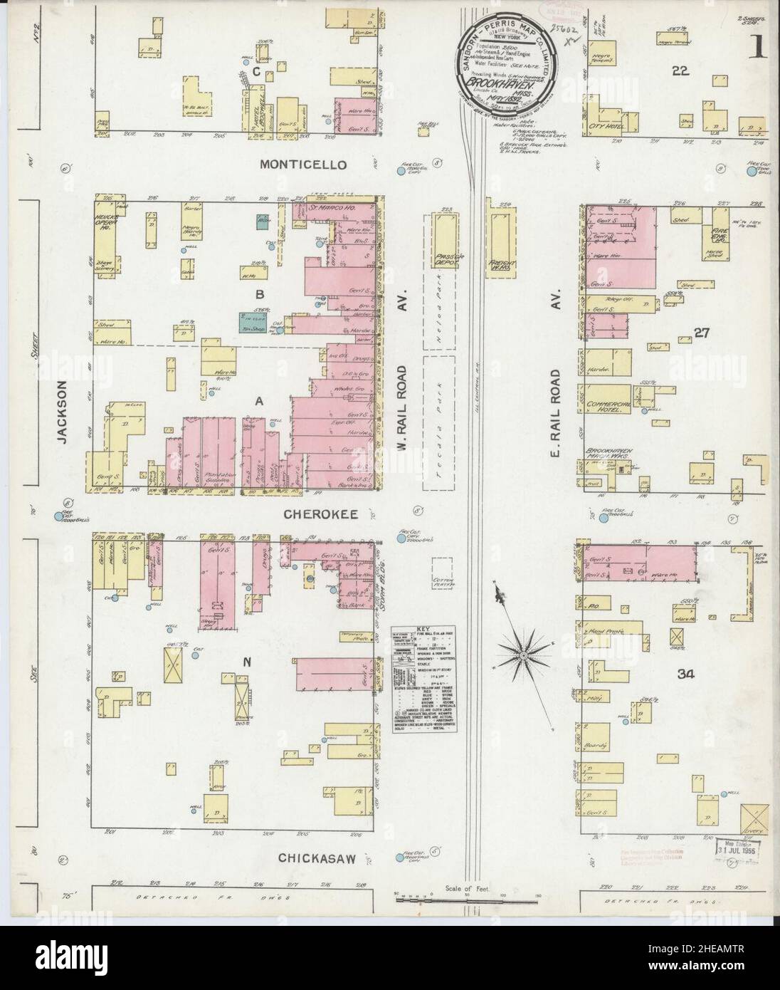 Mapa MICHELIN Brookhaven - mapa Brookhaven - ViaMichelin