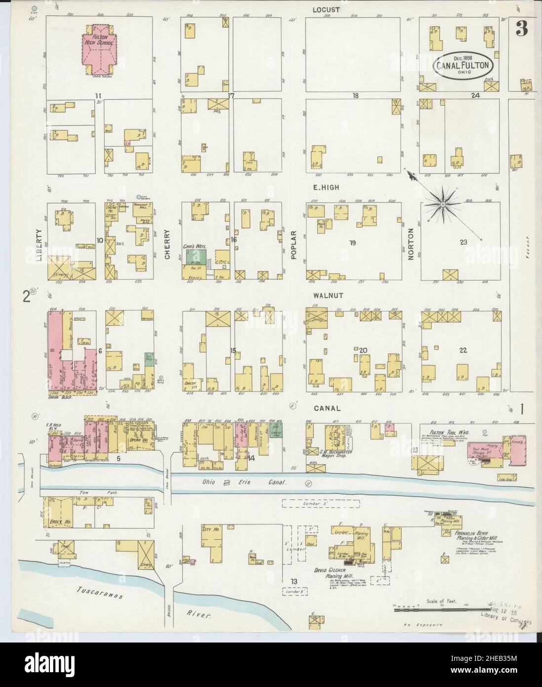 Mapa del canal fulton fotografías e imágenes de alta resolución Alamy