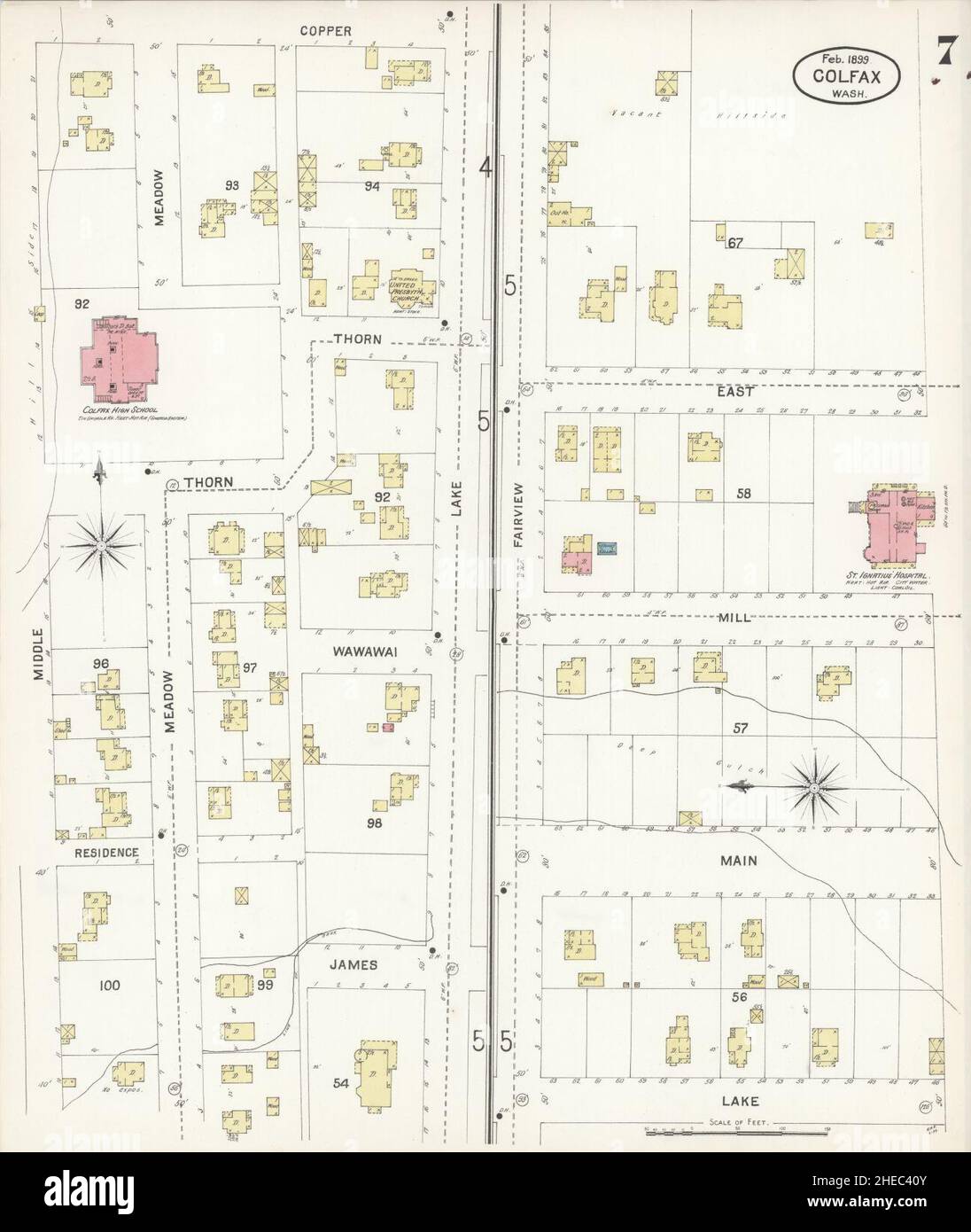 Mapa de colfax washington fotografías e imágenes de alta resolución Alamy