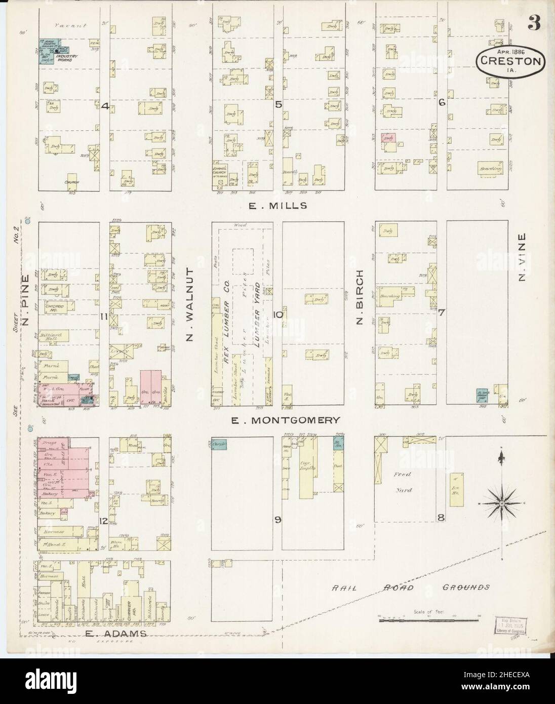 Mapa de creston iowa fotografías e imágenes de alta resolución Alamy