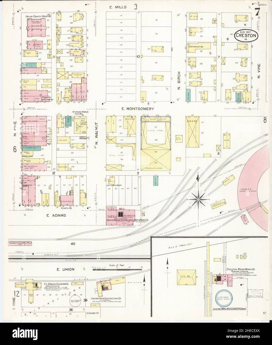 Mapa de creston iowa fotografías e imágenes de alta resolución Alamy