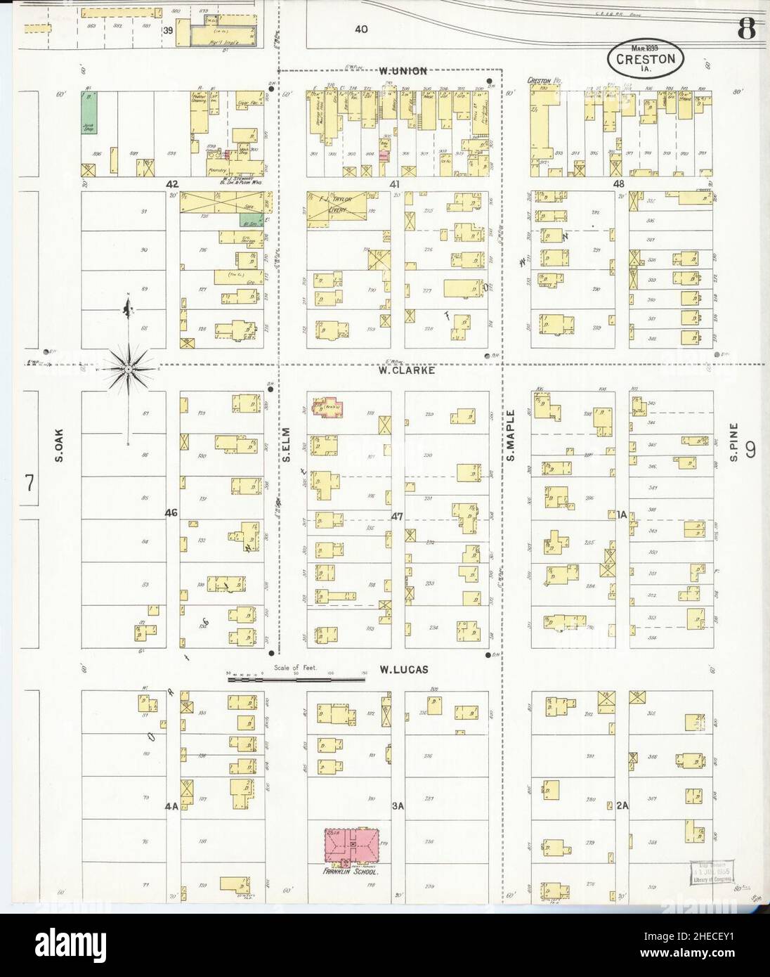 Mapa de creston iowa fotografías e imágenes de alta resolución Alamy
