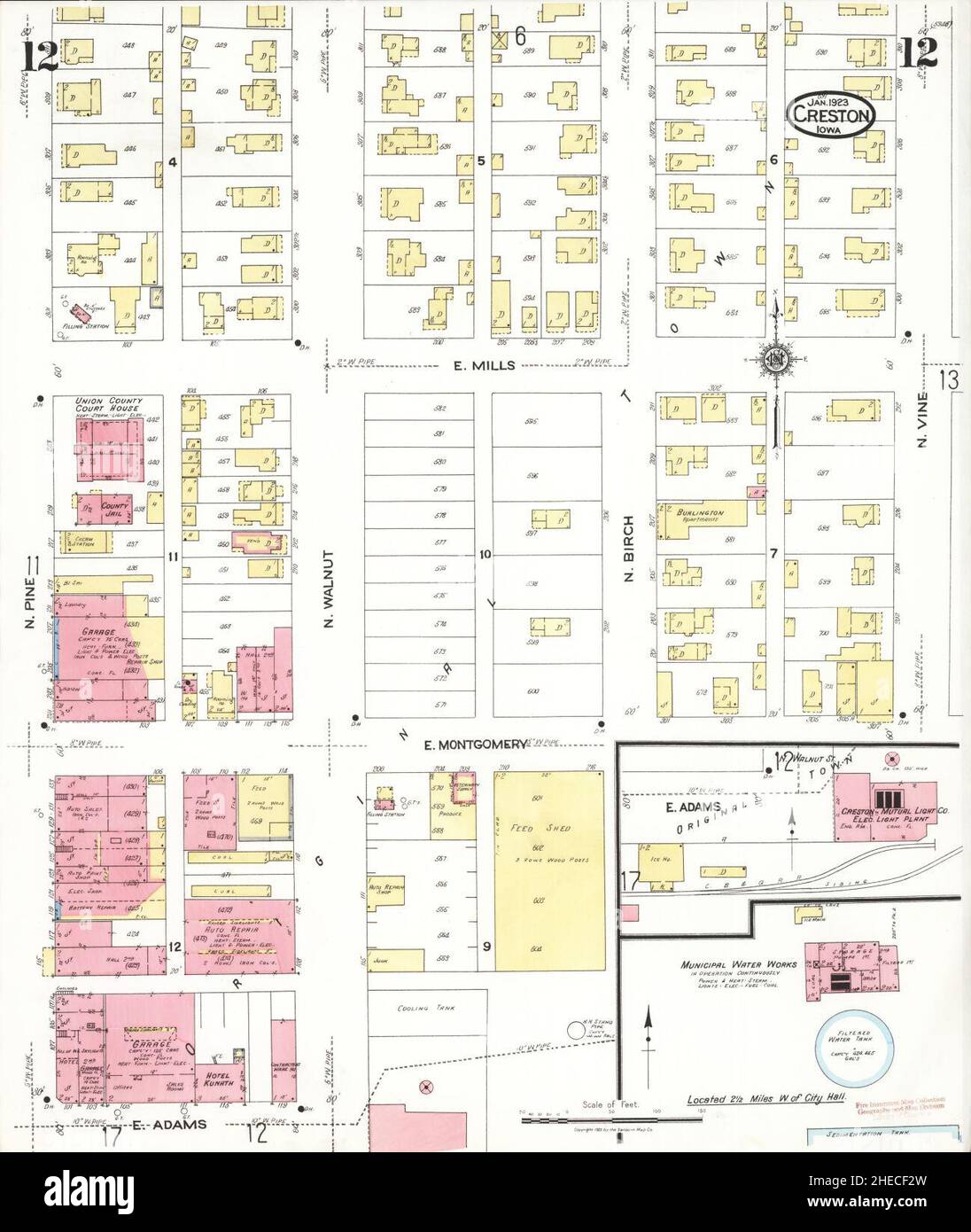 Mapa de creston iowa fotografías e imágenes de alta resolución Alamy