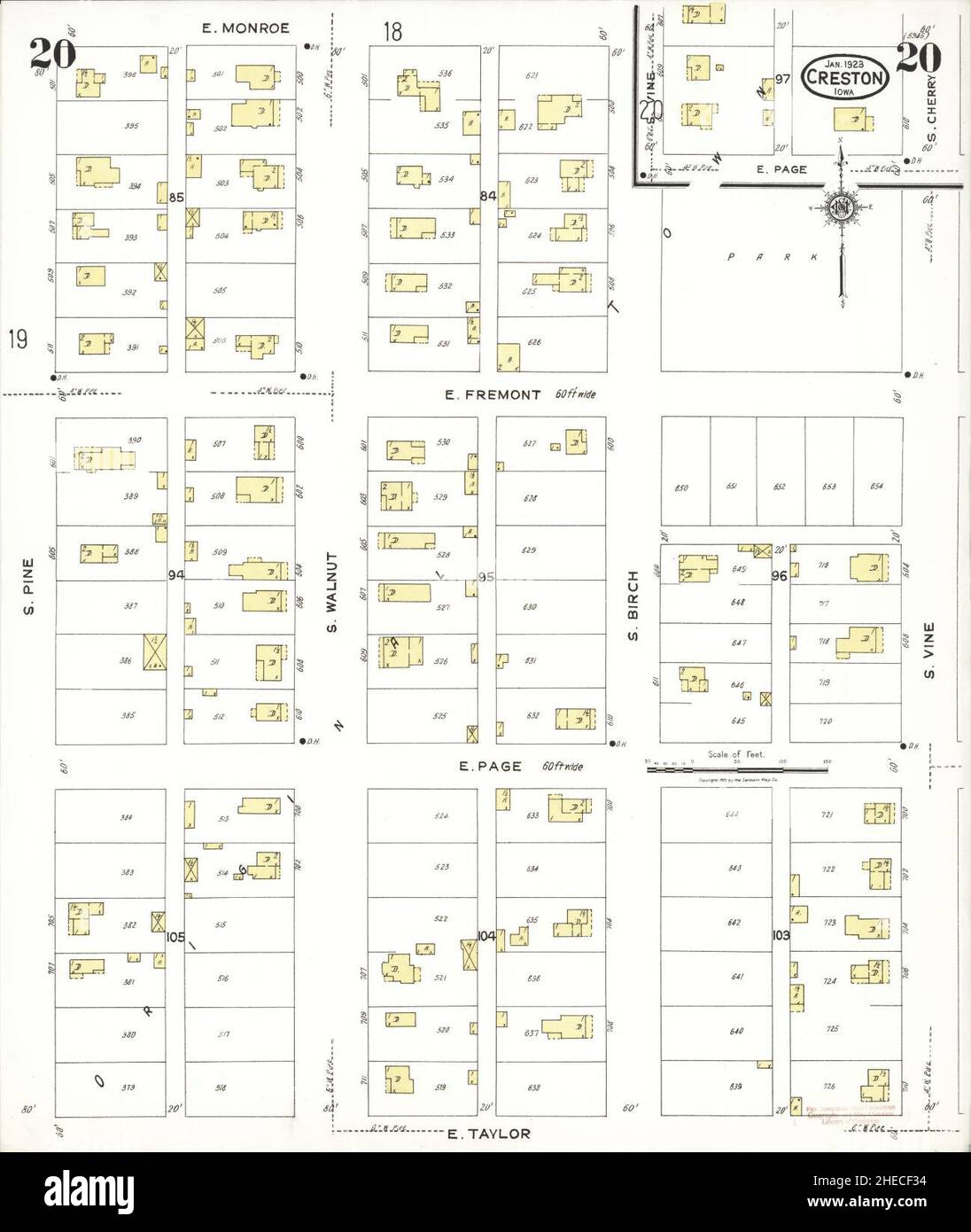 Mapa de creston iowa fotografías e imágenes de alta resolución Alamy